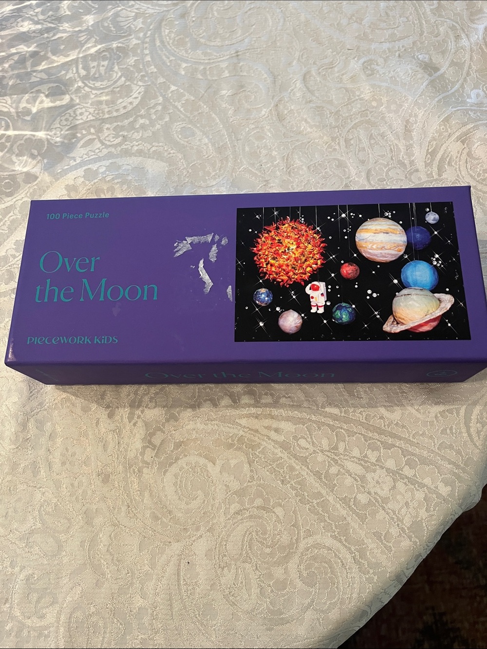 Over the Moon Piecework Kids 100-Piece Space Puzzle in EUC